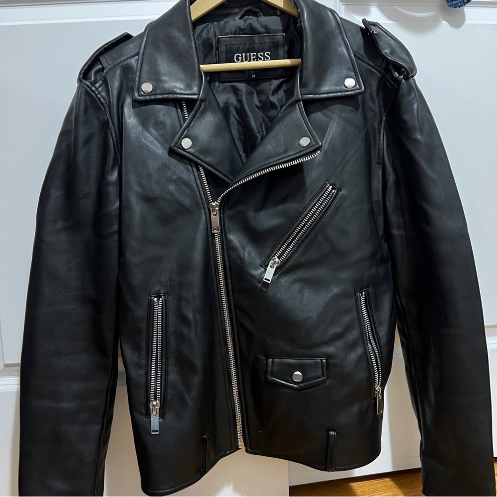 Men’s Guess Faux Leather Jacket